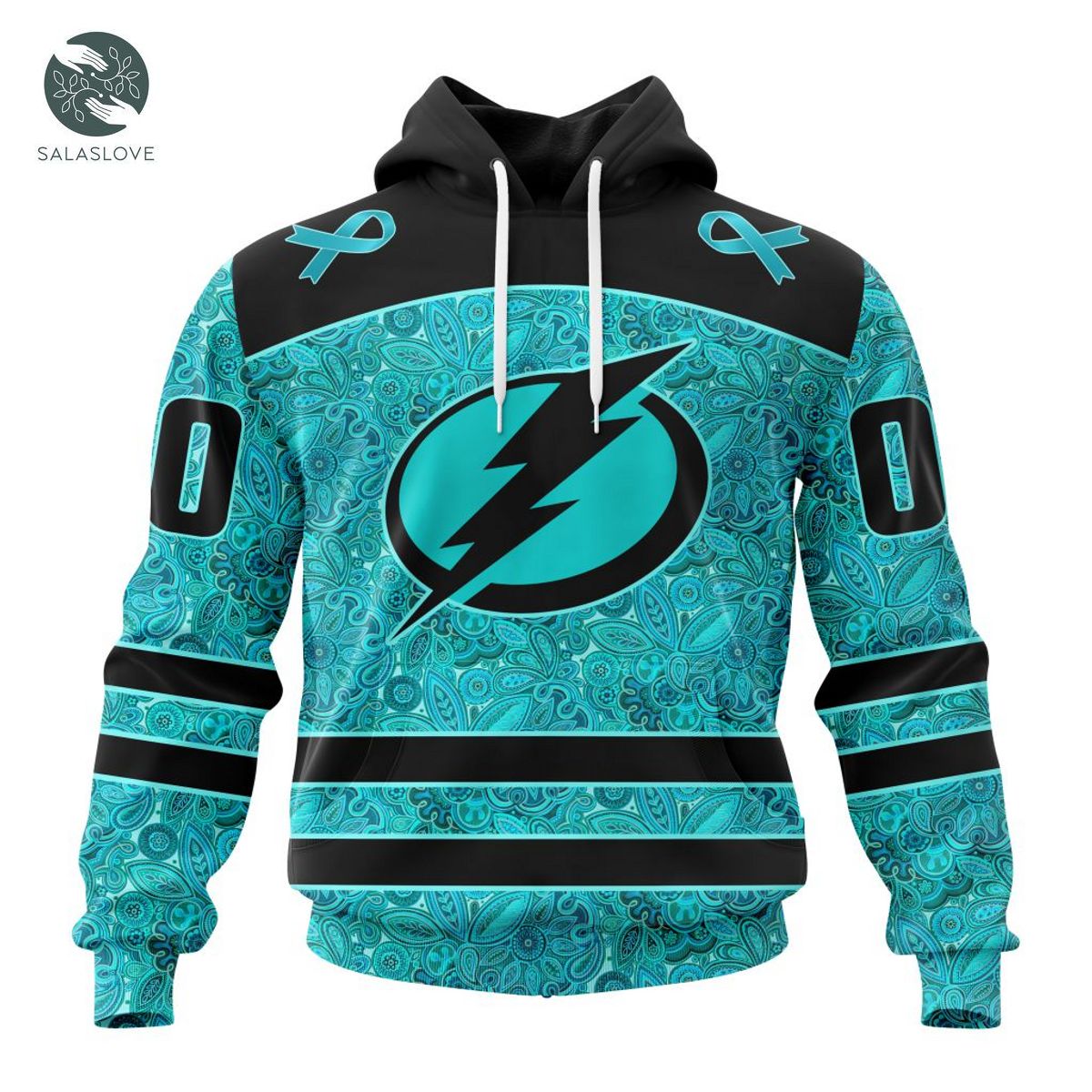 NHL Tampa Bay Lightning Fight Ovarian Cancer Hoodie