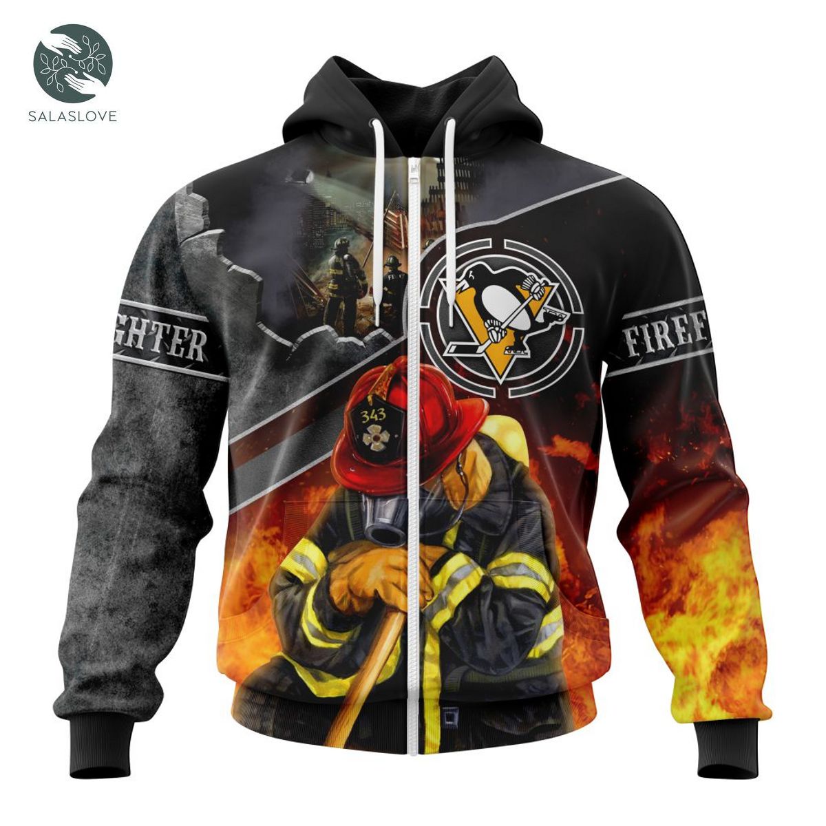 Pittsburgh Penguins Patriot Day Firefighter Hoodie