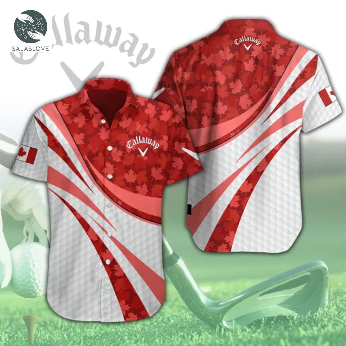 Callaway x Canada Flag 3D Hawaiian Shirt TY150504