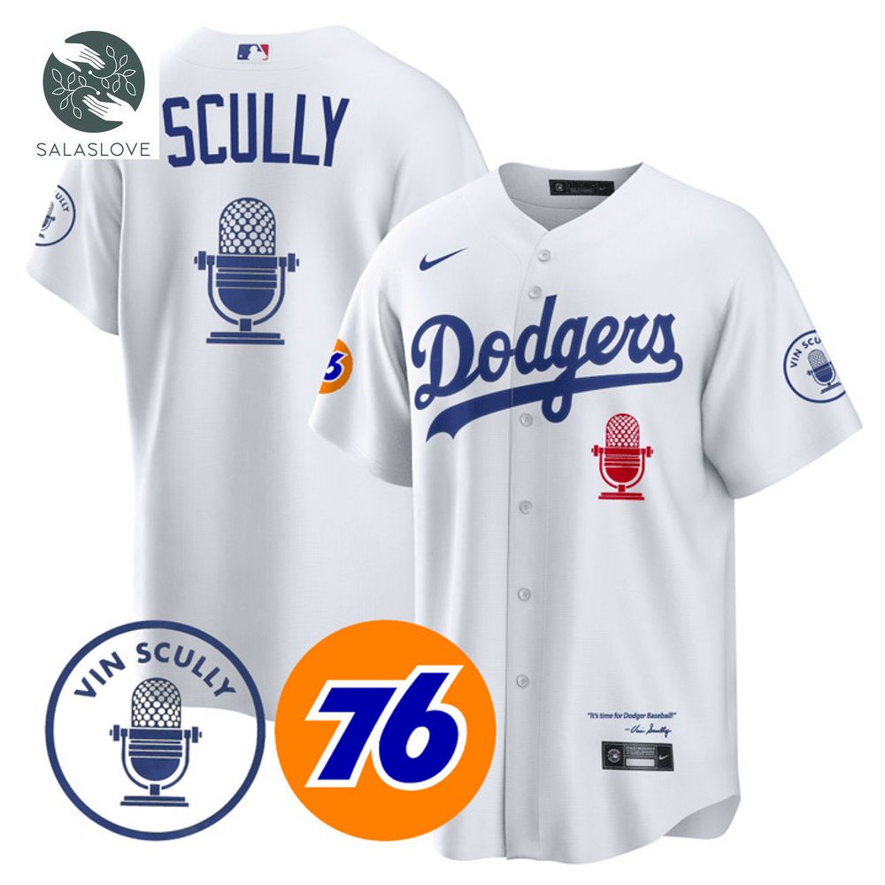 Los Angeles Dodgers Vin Scully  67 Baseball Jersey HT170505