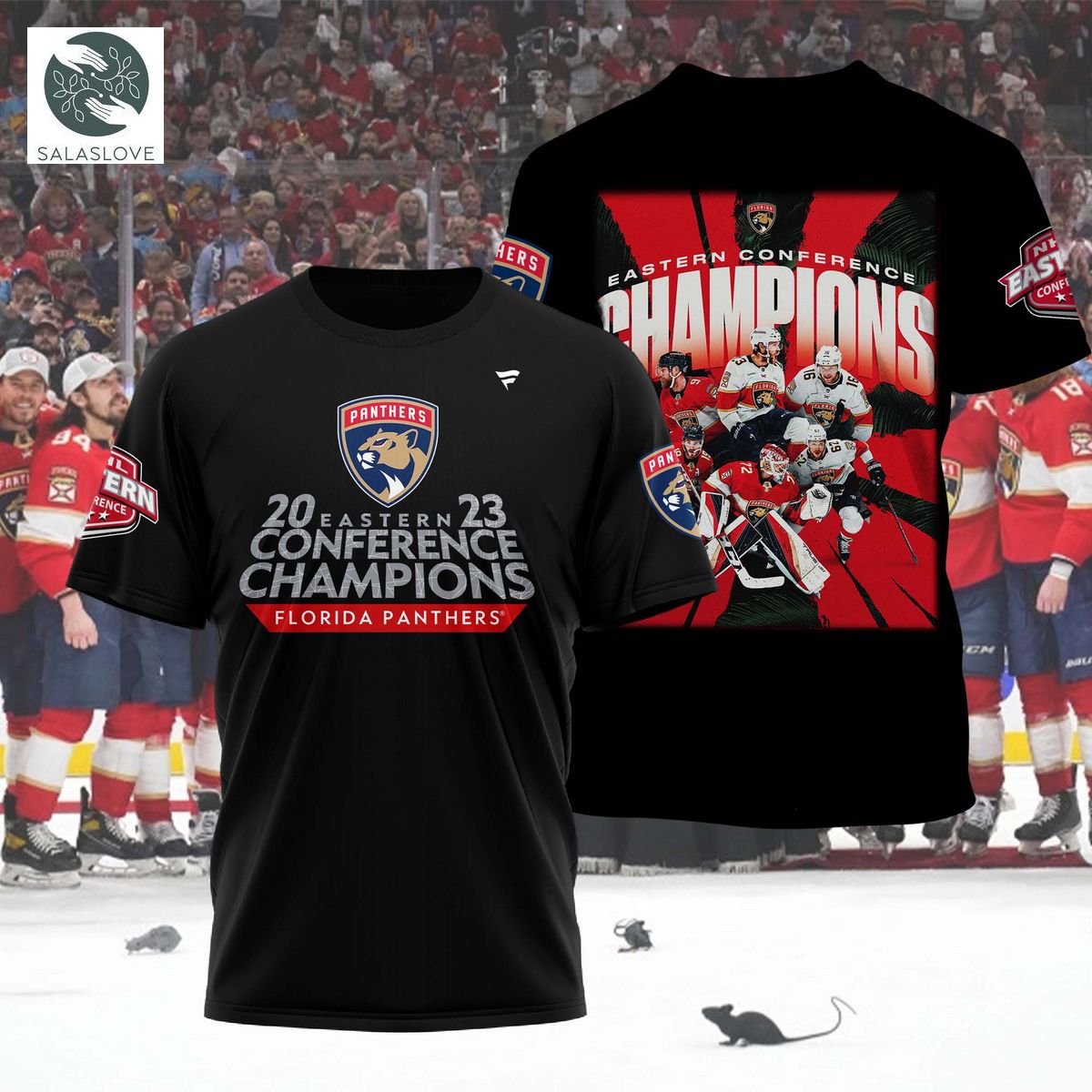 NHL Florida Panthers Eastern Conference Champs Black Unisex T-shirt TY310512