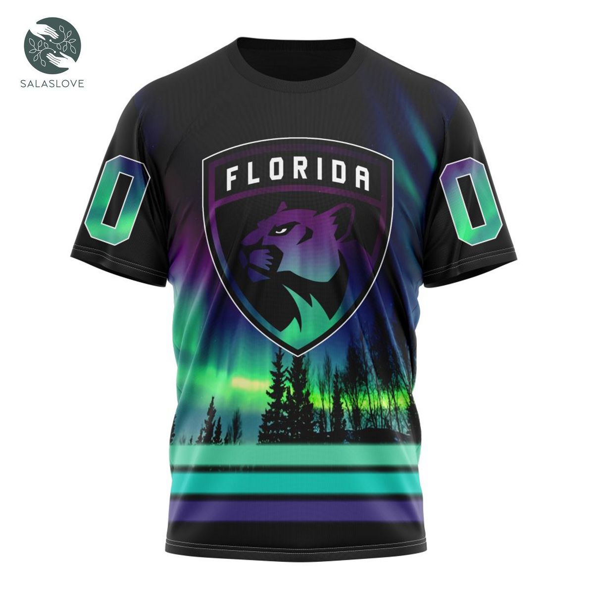 NHL Florida Panthers Special Design With Northern Lights Shirt