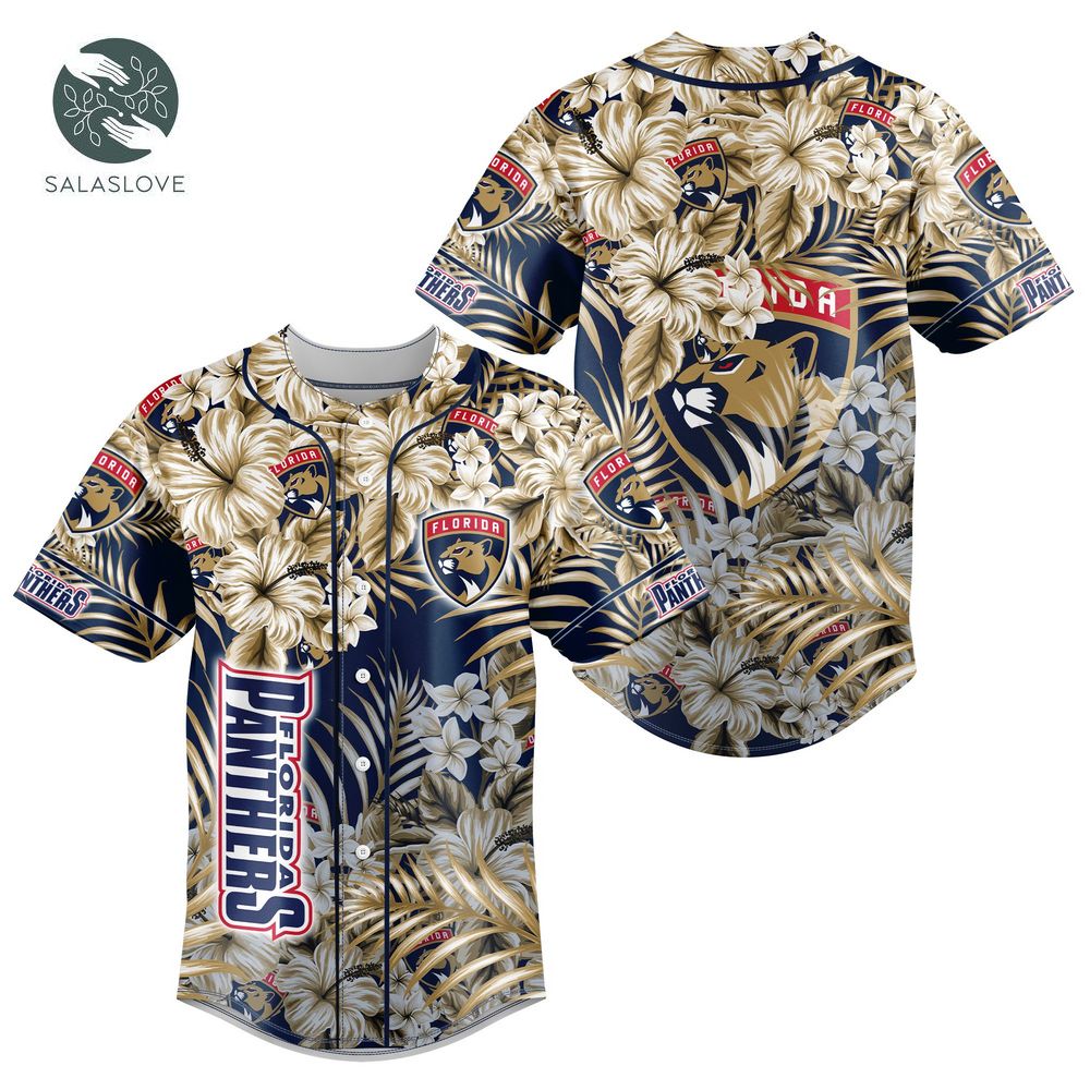 NHL Florida Panthers Special Hawaiian Design Baseball Jersey HT260512