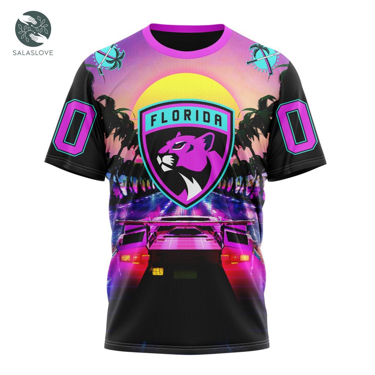 NHL Florida Panthers Special Miami Vice Design Shirt