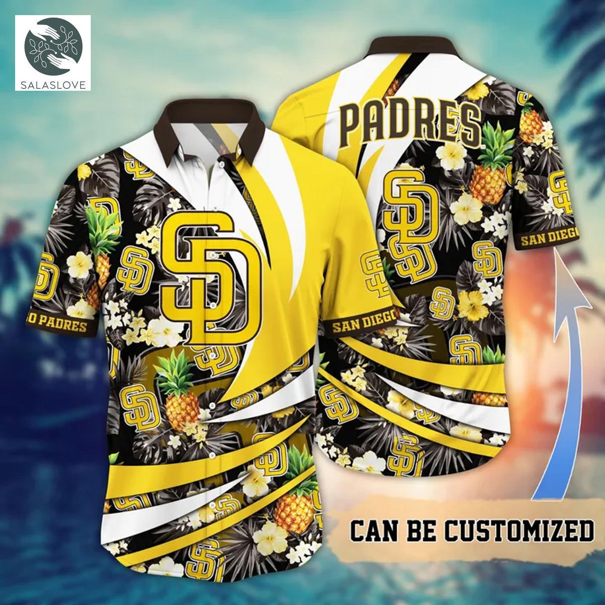 Personalized Name San Diego Padres MLB Flower Hawaii Shirt