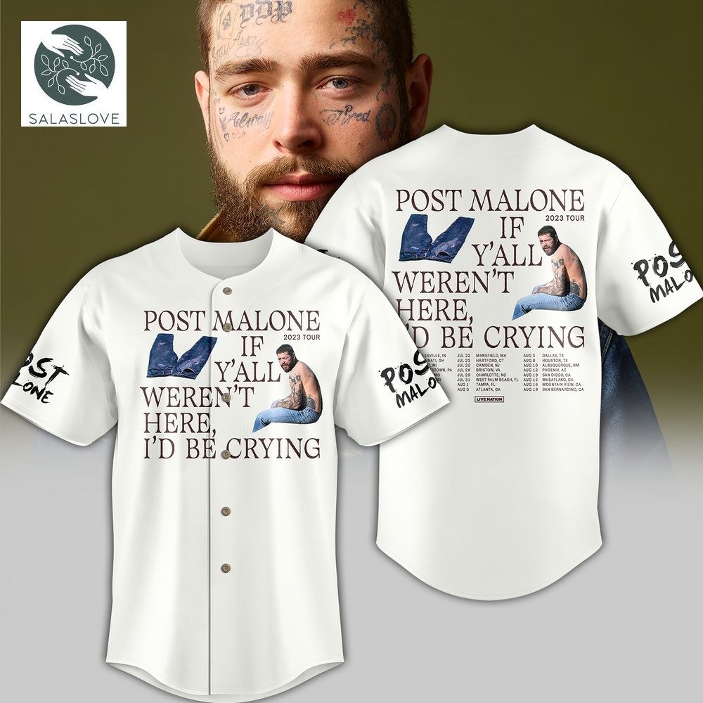 Post Malone Tour 2023 Baseball Jersey For Lover HT260514