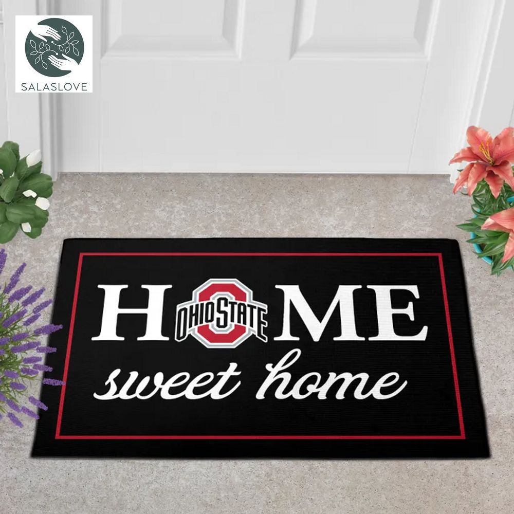 Ohio Home Sweet Home Personalized Doormat HT190612