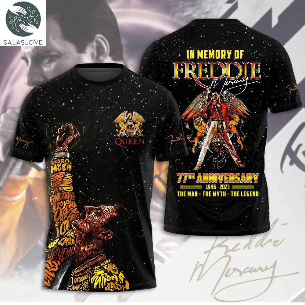 Freddie Mercury 3D T-shirt For Fan Singer HT190719
