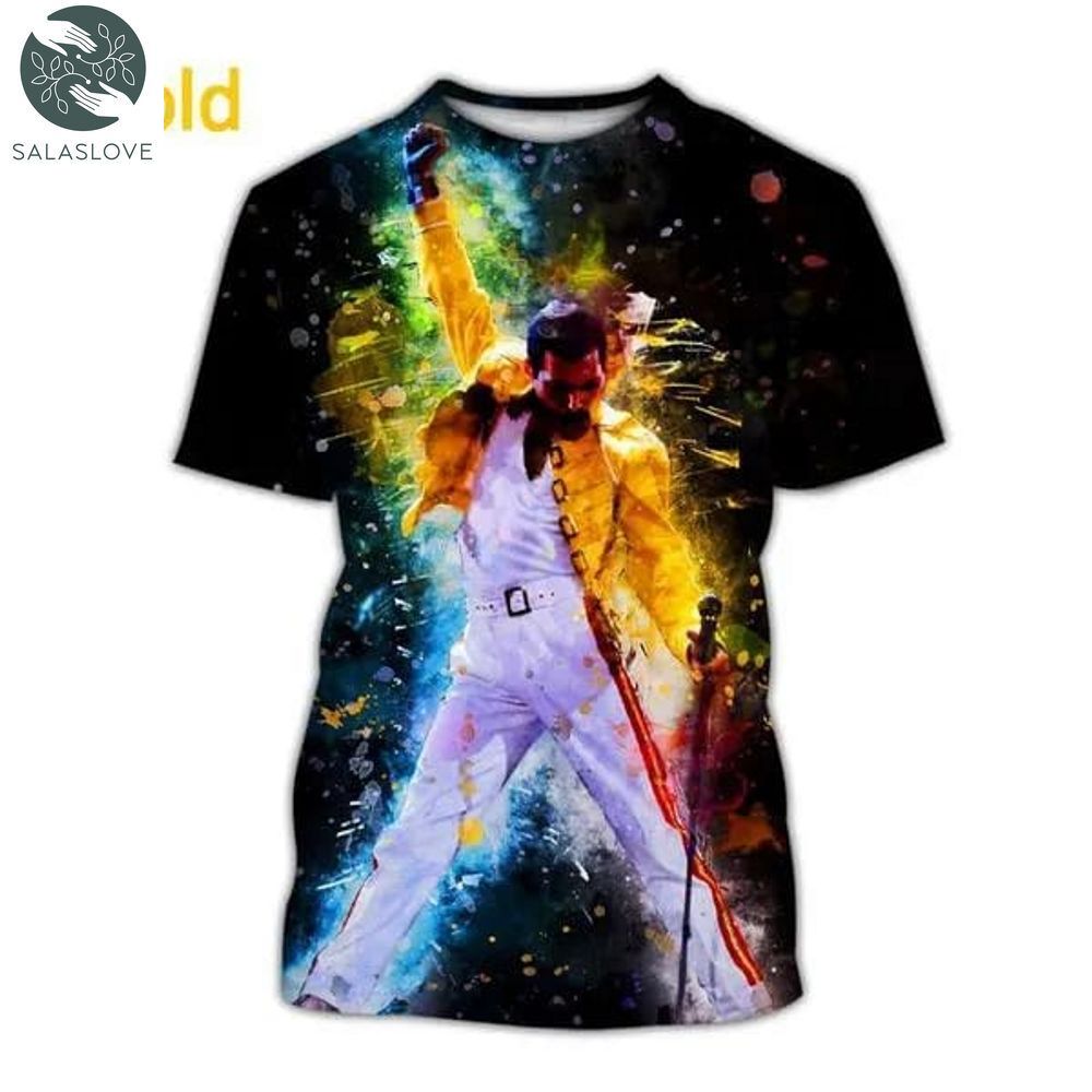 Freddie Mercury 3D T-shirt For Fan Singer HT190724
