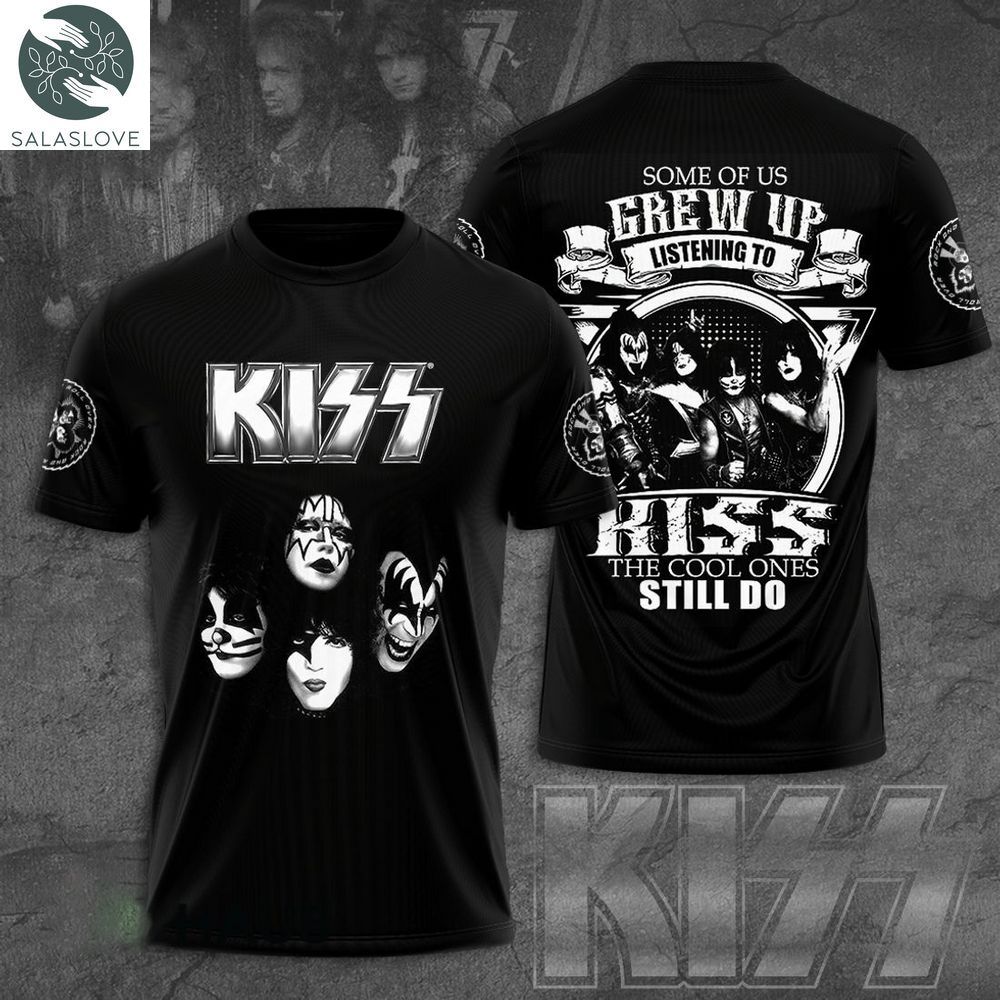 Kiss Rock Band Grew Up Listening To Kiss 3D T-Shirt HT100729


