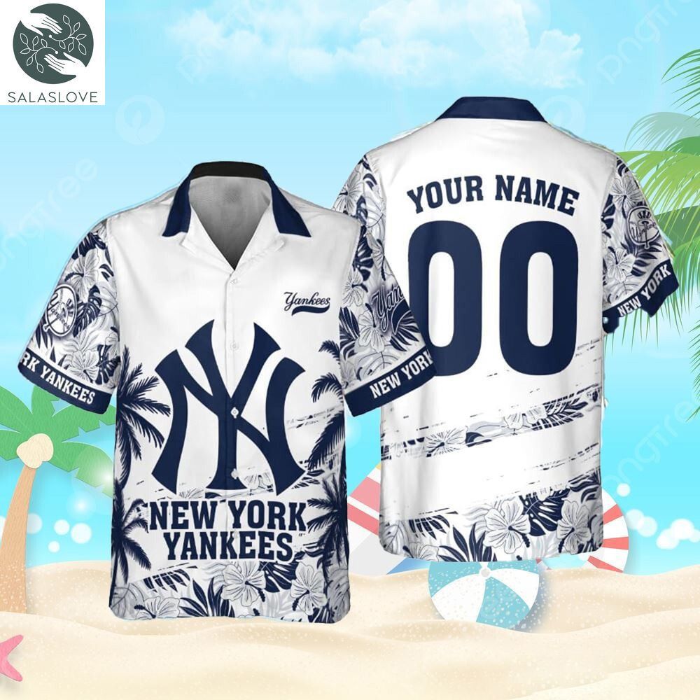 New York Yankess MLB Flower Pattern Summer Hawaiian Shirt HT060720

