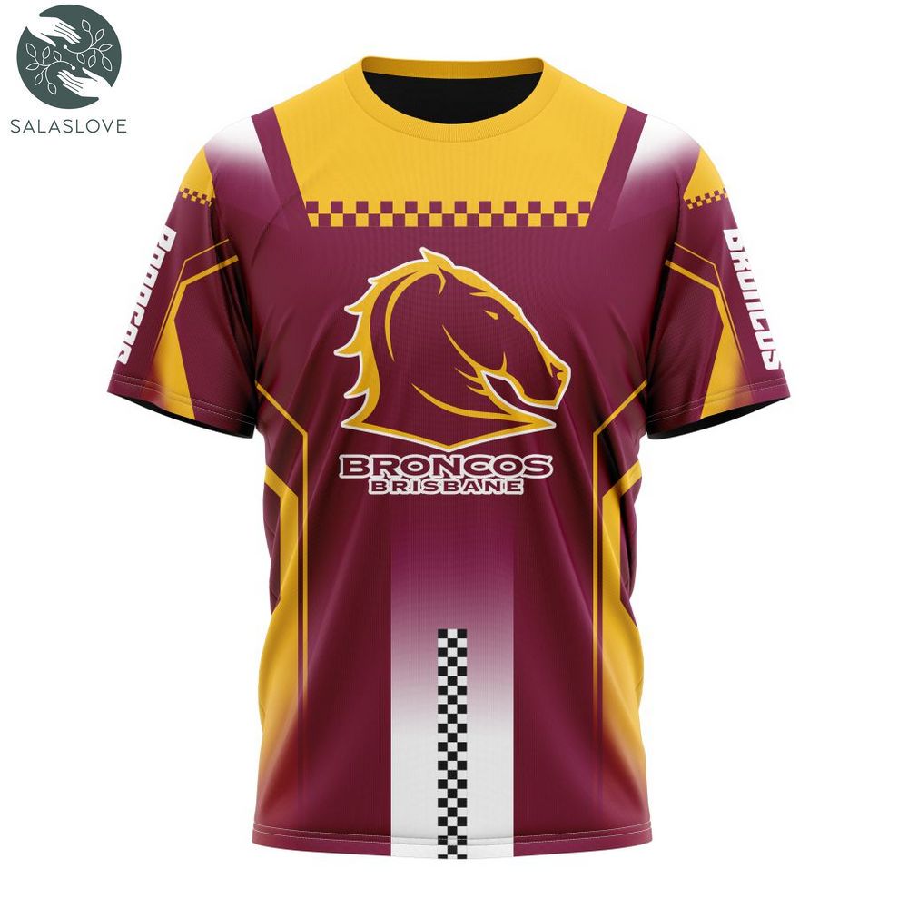 NRL Brisbane Broncos Special Motocross T-shirt HT280718

