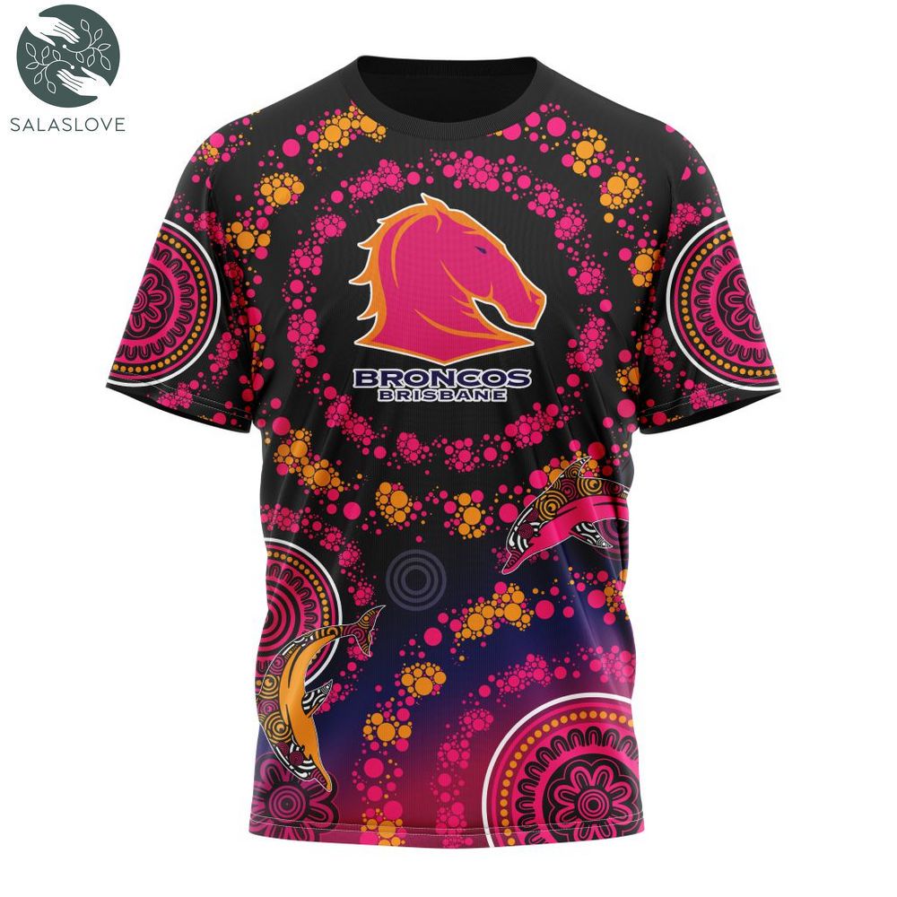 NRL Brisbane Broncos Special Pink Breast Cancer T-shirt HT280722
