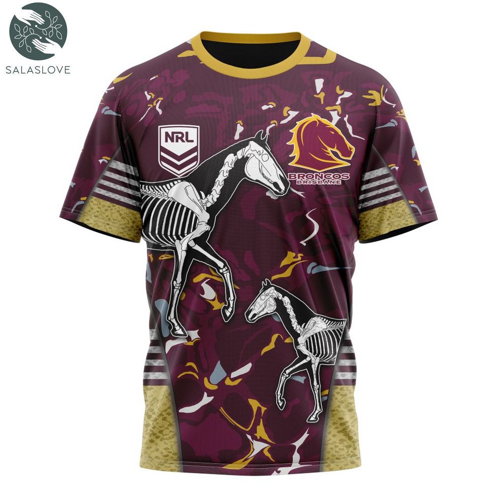 NRL Brisbane Broncos Specialized Design Wih T-shirt HT280729

