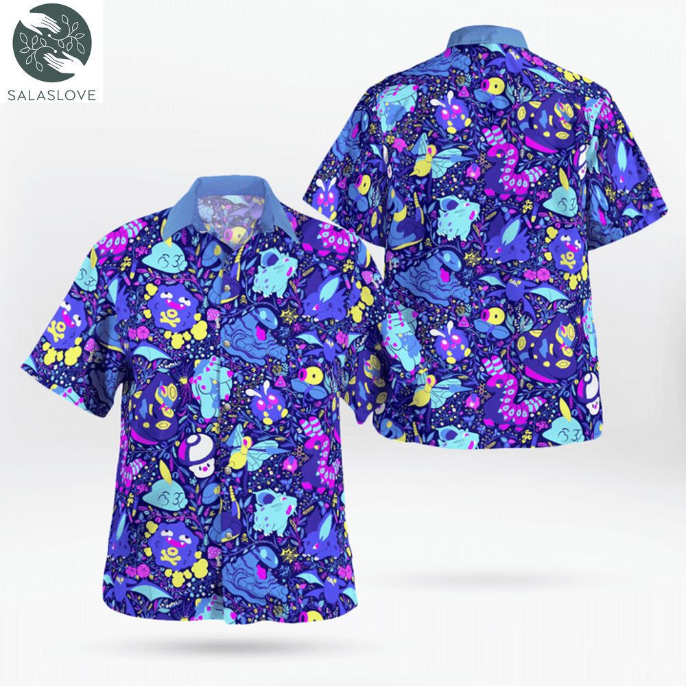 Poison Pokemon Beach Outfits Hawaiian Shirt For Fan HT160702

