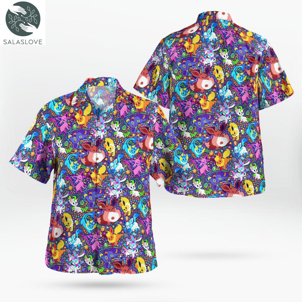 Pokemon Eevee Hawaiian Shirt For Fan HT160706

