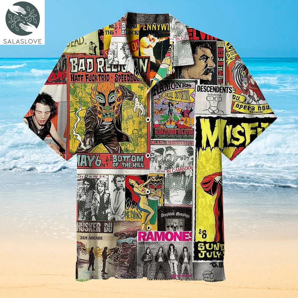 Punk Rock Collage Universal Hawaiian Shirt For Fan HT140719
