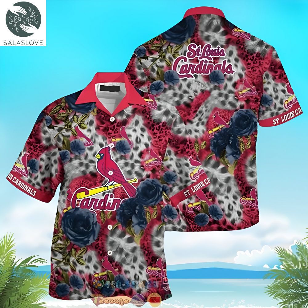 St Louis Cardinals MLB Leopard Rose Hawaiian Shirt HT060727


