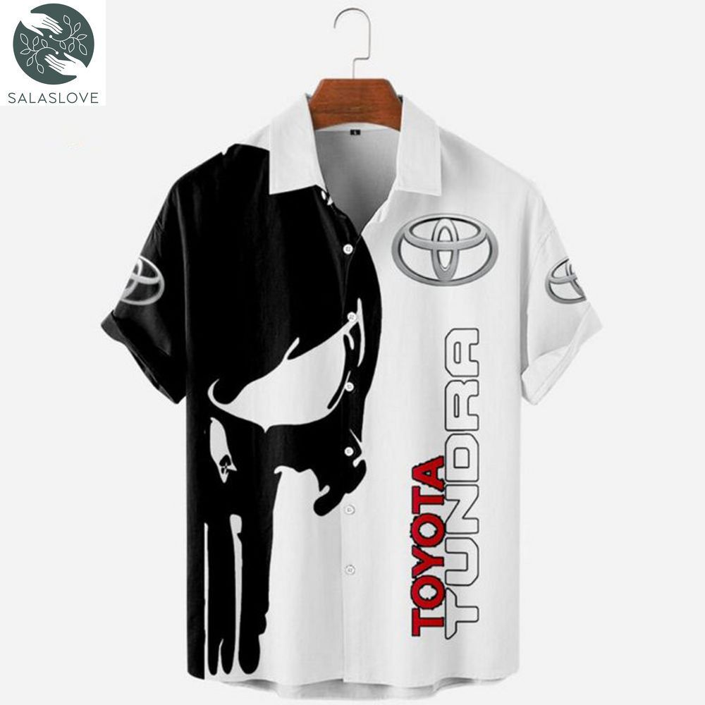 Toyota Tundra Punisher Skull Short Sleeve Hawaiian Shirt HT240720

