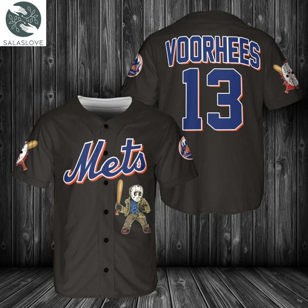 New York Mets Jason Voorhees Baseball Jersey HT260810