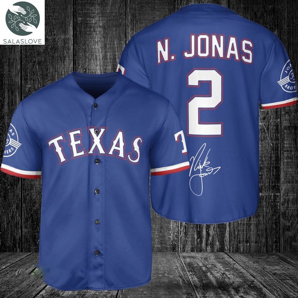 Texas Rangers N. Jonas Baseball Jersey Ht080830


