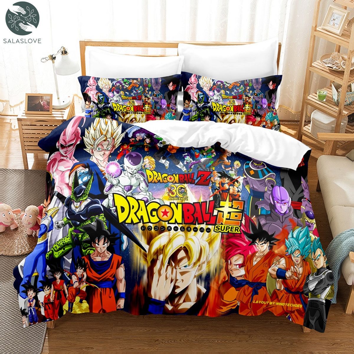 Dragon Ball Goku Duvet Cover Bedding Sets For Boys Kids Teens TY010917